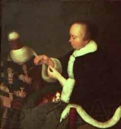 Gerard Ter Borch A fiandeira Norge oil painting art